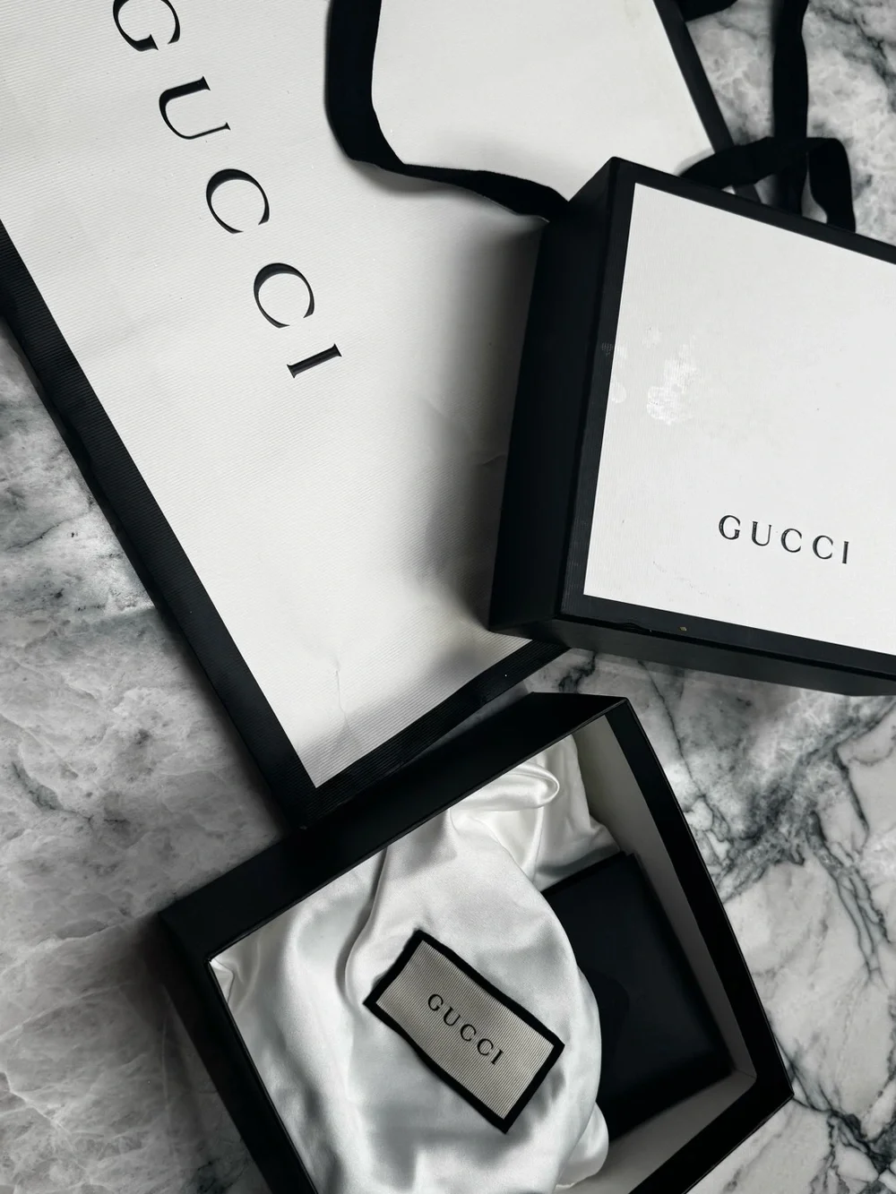 Gucci Black Leather Marmont Wide Belt with Gold Double G Logo Buckle